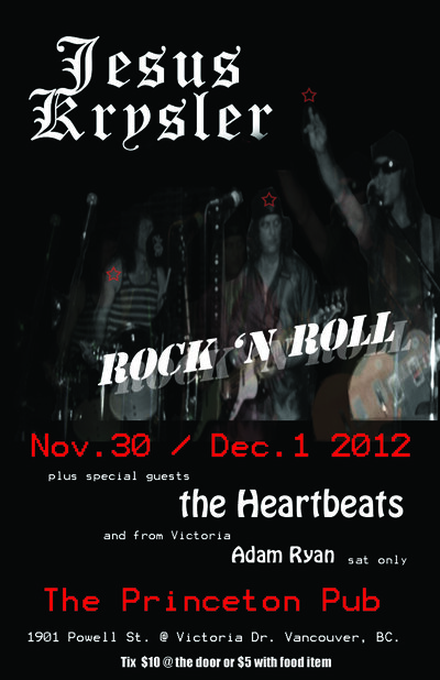 Jesus Krysler @ Princeton Pub Nov 30 2012 - May 6th @ Princeton Pub