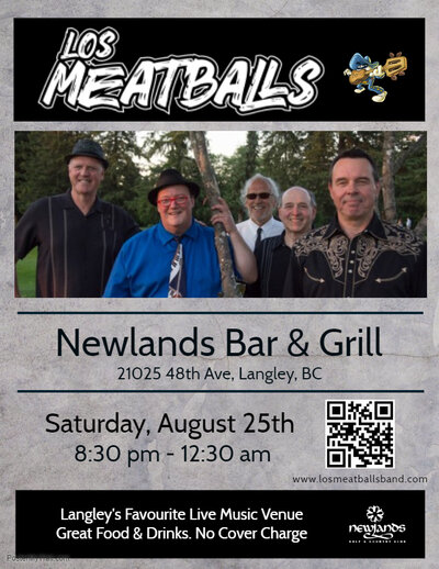 Los Meatballs @ Newlands Bar & Grill Aug 25 2018 - Apr 30th @ Newlands Bar & Grill