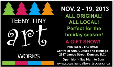 Teeny Tiny Art Work Show And Sale @ PORTALS Annex Nov 2 2013 - Jun 3rd @ PORTALS Annex