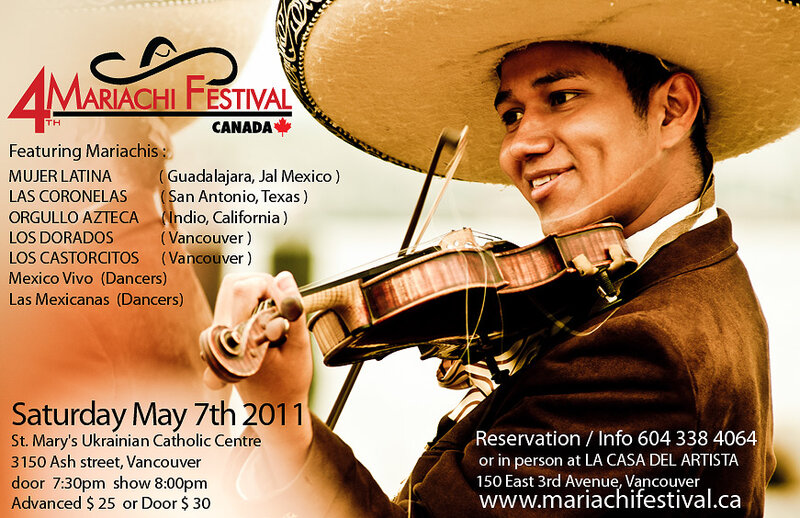 4th MARIACHI FESTIVAL CANADA !! @ St. Mary's Ukrainian Catholic Centre - May 07, 2011