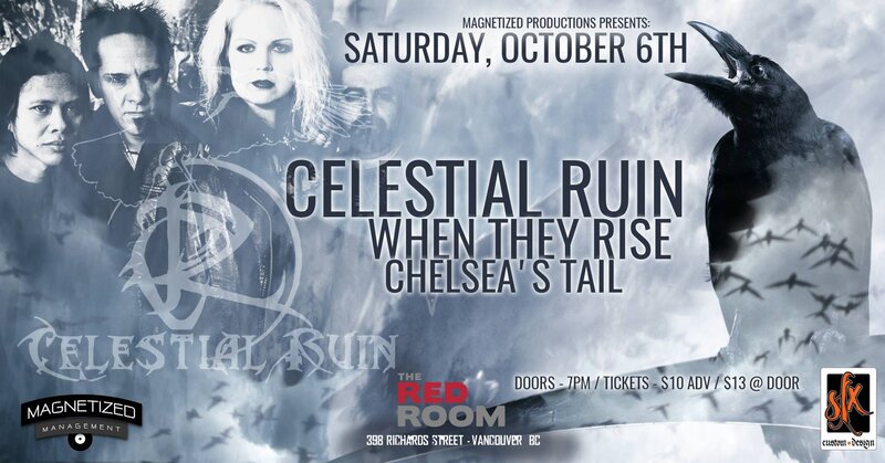 Celestial Ruin w/ When They Rise and Chelsea's Tail @ The Red Room Oct 6 2018 - Jun 19th @ The Red Room