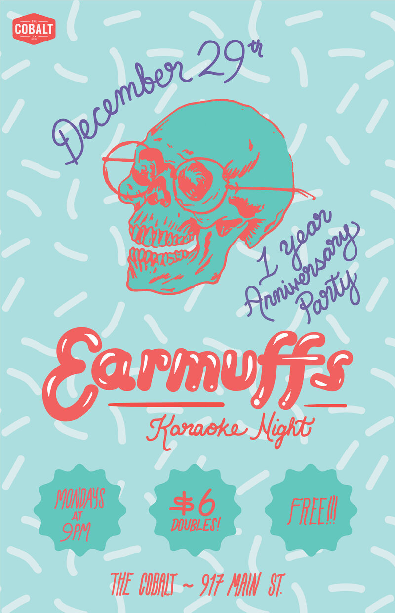 Ear Muffs Karaoke Anniversary: Drew Waldorf  @ The Cobalt Dec 28 2014 - Jul 6th @ The Cobalt