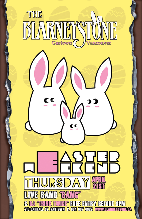 Easter Weekend Bounce Off w/ "Bang!" @ Blarney Stone Apr 21 2011 - Jun 7th @ Blarney Stone