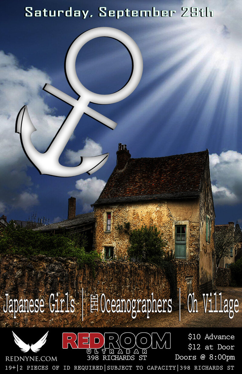 Japanese Girls, Oceanographers, Oh Village @ The Red Room Sep 29 2012 - Jun 14th @ The Red Room