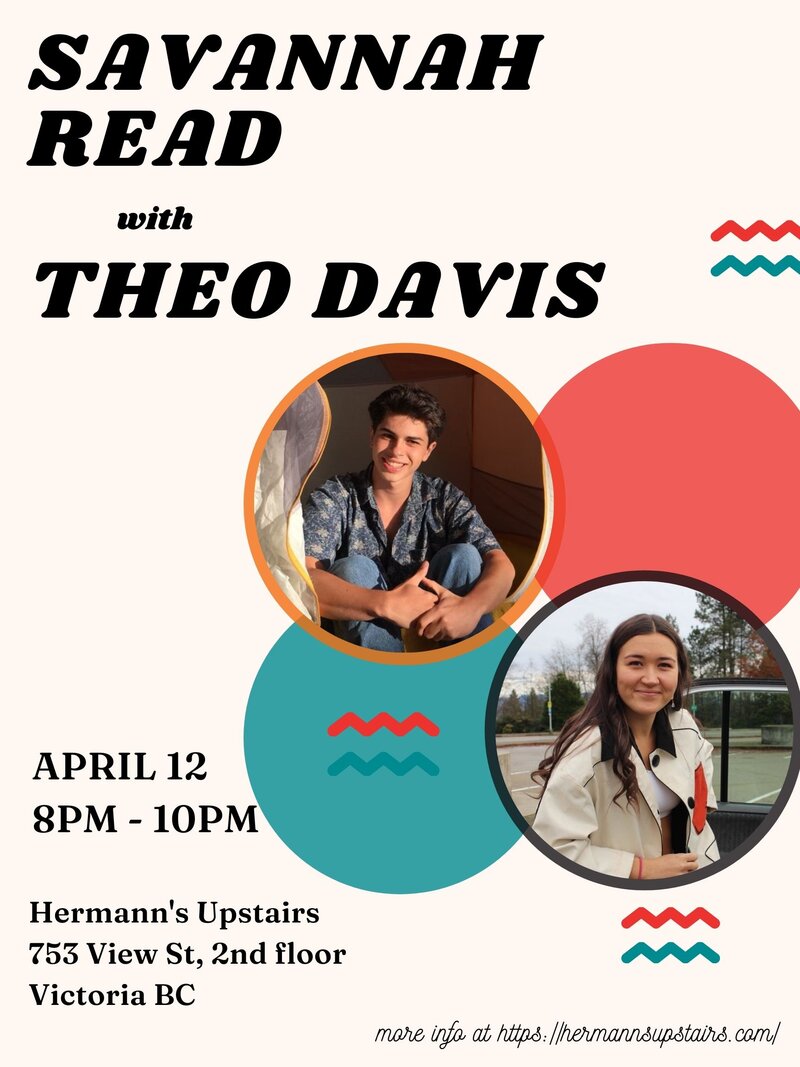 Savannah Read with Theo Davis - Jun 5th @ Hermann's Upstairs