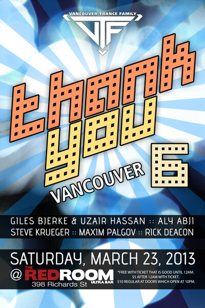 Thank You Vancouver 6 @ The Red Room Mar 23 2013 - Jun 20th @ The Red Room