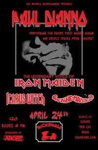 Paul Di'anno, Icarus Witch, Cocaine Moustache @ Rickshaw Theatre Apr 24 2011 - May 9th @ Rickshaw Theatre