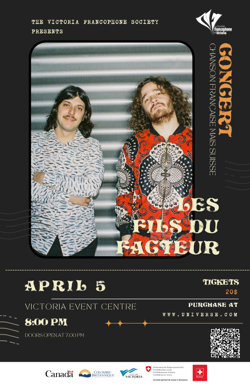 Les Fils du Facteur - May 17th @ Victoria Event Centre