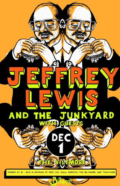 Jeffrey Lewis & The Junkyard, Pineapple @ The Biltmore Cabaret Dec 1 2011 - Jun 26th @ The Biltmore Cabaret