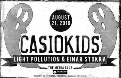 Casiokids, Light Pollution, Einar Stokka @ The Media Club - Aug 21, 2010