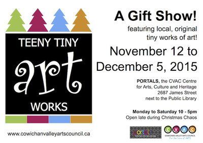 Teeny Tiny Art Work Show @ PORTALS Annex - Nov 12, 2015