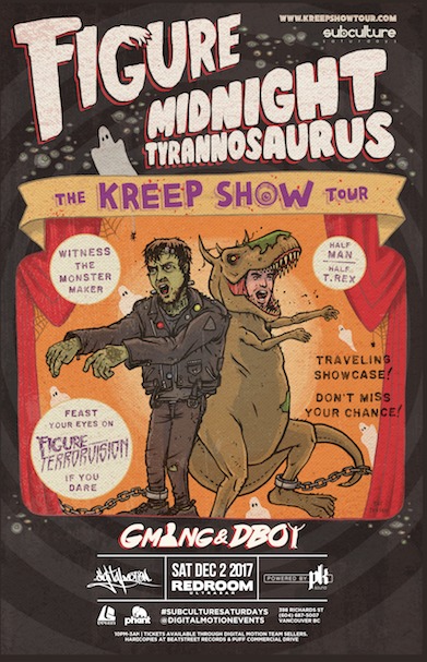 Kreep Show Tour: FIGURE, Midnight T @ The Red Room Dec 2 2017 - Jun 22nd @ The Red Room