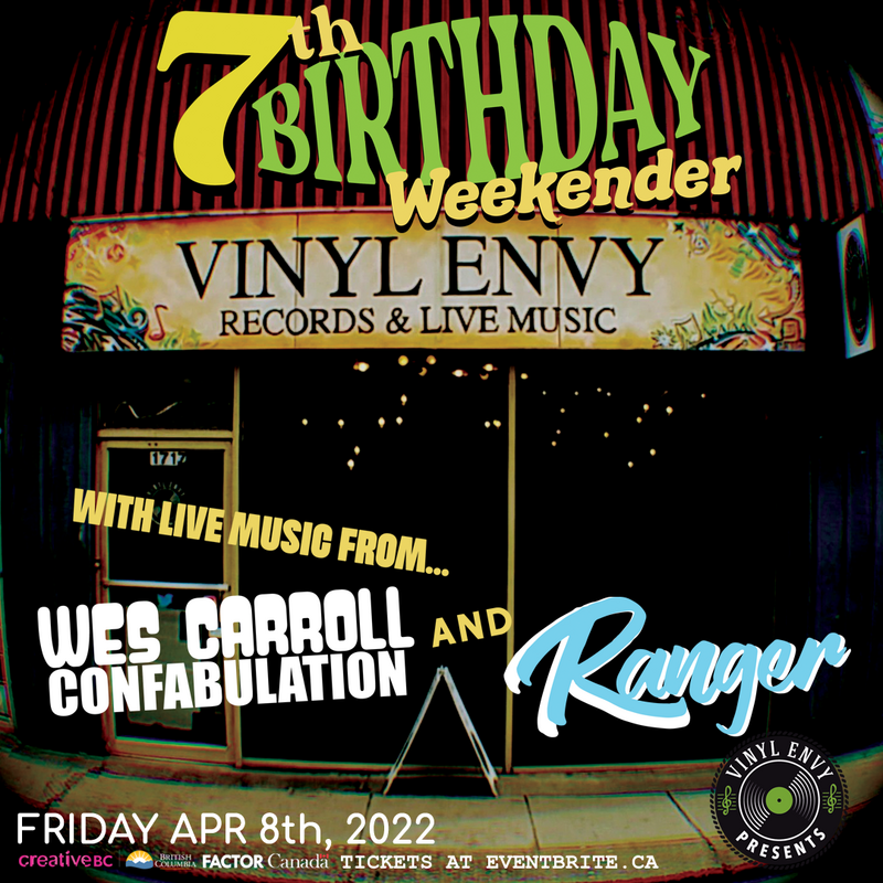 Vinyl Envy Presents : Wes Carroll Confabulation | Ranger - May 6th @ Vinyl Envy
