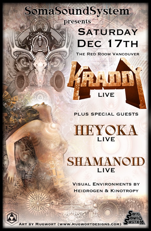 SSS presents KRADDY, HEYOKA & ShaMANoiD: KRADDY, HEYOKA, ShaMANoiD @ The Red Room Dec 17 2011 - Jun 11th @ The Red Room