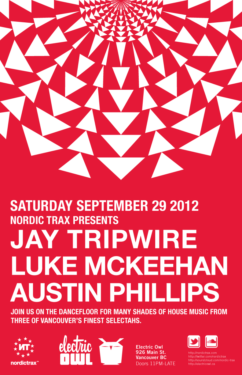 Nordic Trax @ The Electric Owl: Jay Tripwire, Luke McKeehan, Austin Phillips @ Electric Owl Sep 29 2012 - Jun 5th @ Electric Owl
