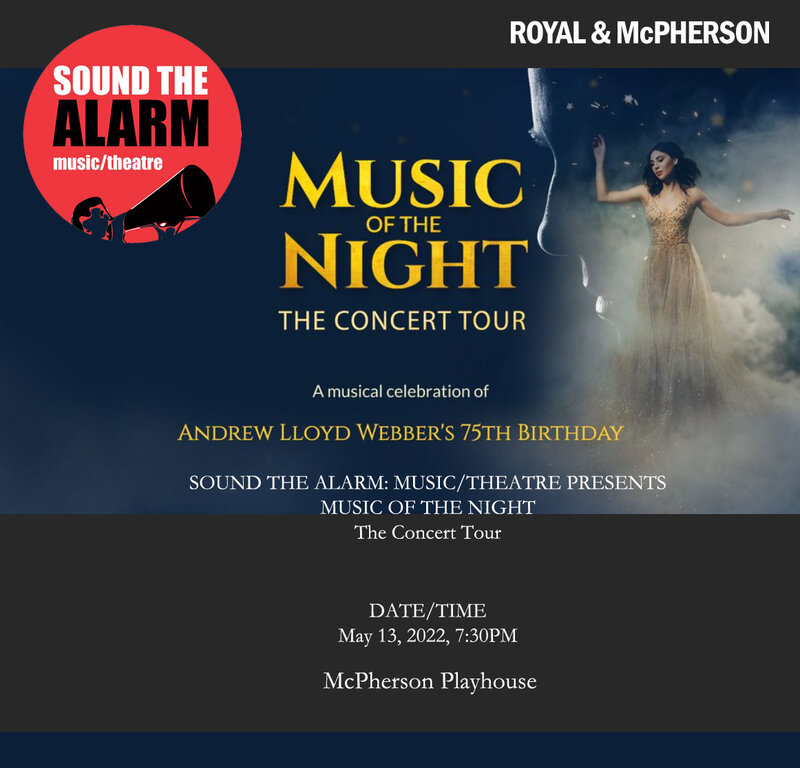Music of the Night - Jun 4th @ McPherson Playhouse