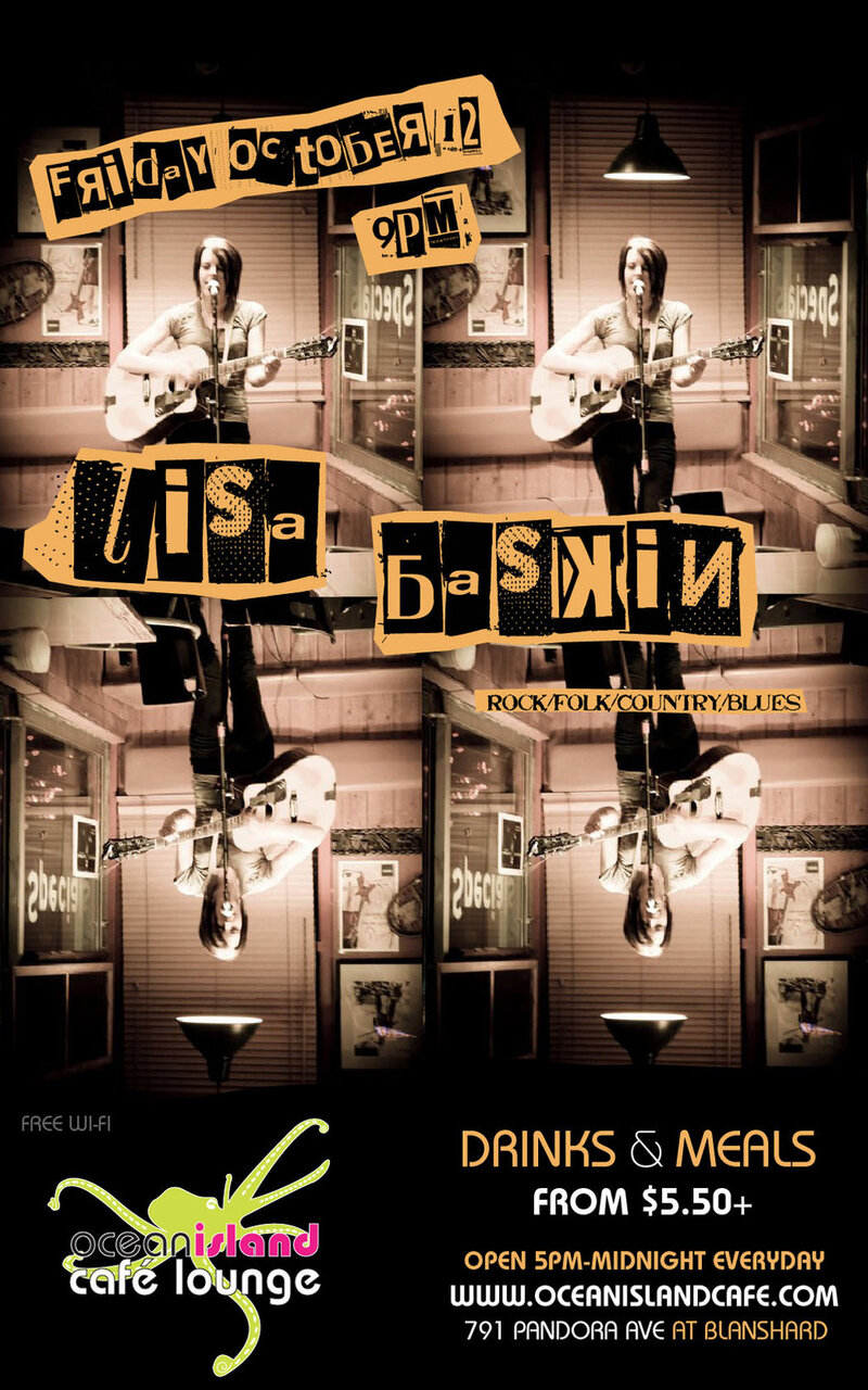 Lisa Baskin @ Ocean Island Lounge Oct 12 2012 - Jun 11th @ Ocean Island Lounge