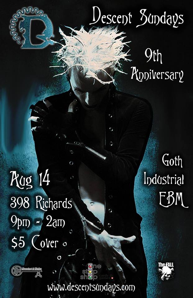 Descent 9th Anniversary Party! @ The Red Room Aug 14 2016 - Jun 23rd @ The Red Room