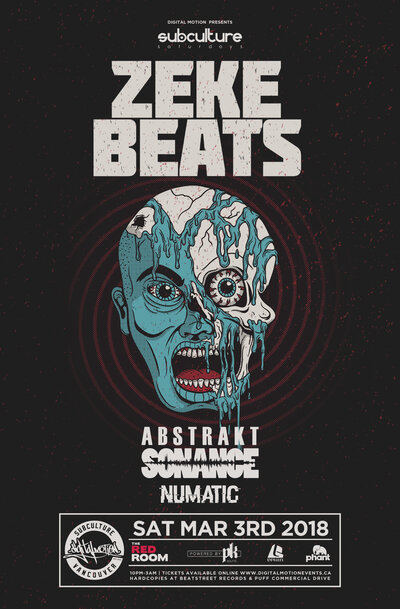 Zeke Beats, Abstrakt Sonace @ The Red Room Mar 3 2018 - Jun 22nd @ The Red Room