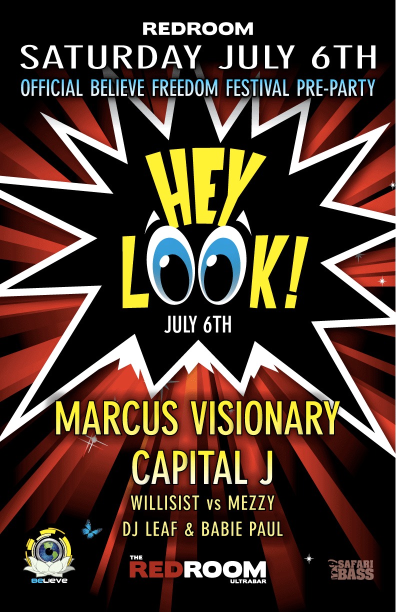 HEY LOOK! it's: Marcus Visionary, CAPITAL J @ The Red Room Jul 6 2013 - May 6th @ The Red Room