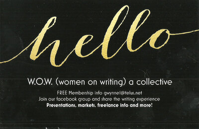 W.O.W. (women n writing) Storytelling & Traditions: Gwynne Hunt, Joan Donaldson-Yarmey @ Cowichan Community Centre Oct 26 2019 - May 6th @ Cowichan Community Centre