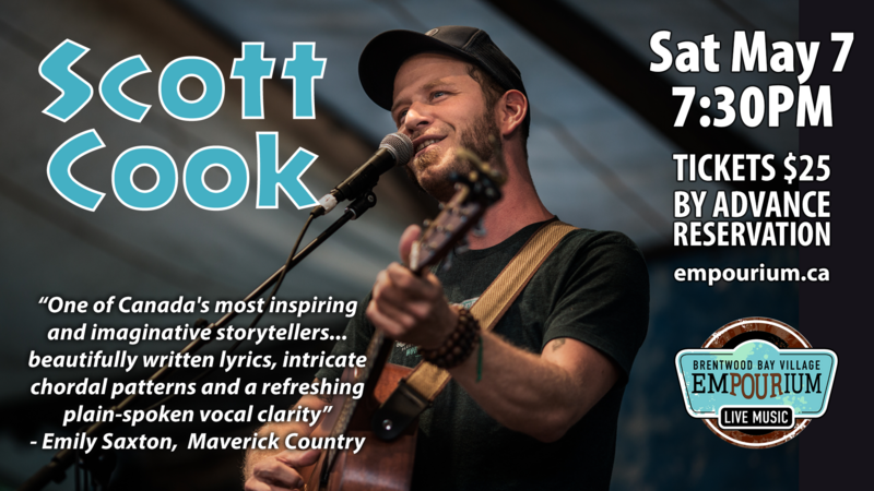Scott Cook - May 16th @ Brentwood Bay Village Empourium