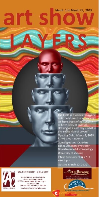 Layers @ Ladysmith Waterfront Gallery Mar 1 2019 - Jun 5th @ Ladysmith Waterfront Gallery