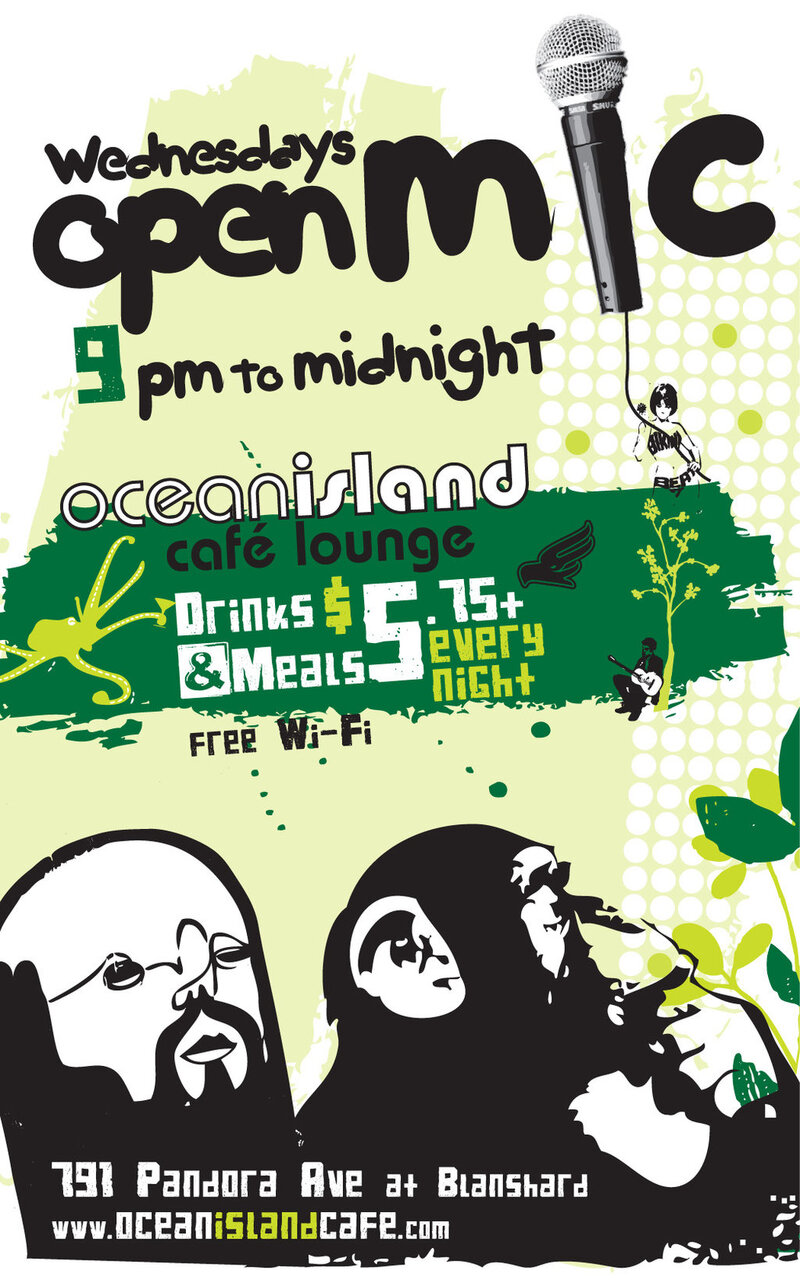 Open Mic @ Ocean Island @ Ocean Island Lounge Sep 29 2010 - Jun 7th @ Ocean Island Lounge
