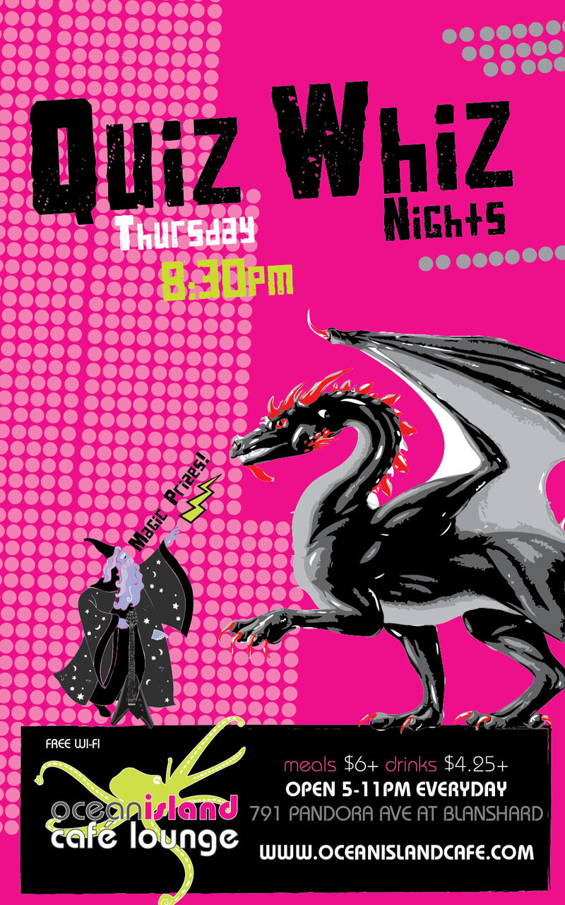 Quiz Whiz Trivia Night @ Ocean Island Lounge May 2 2013 - Jun 8th @ Ocean Island Lounge