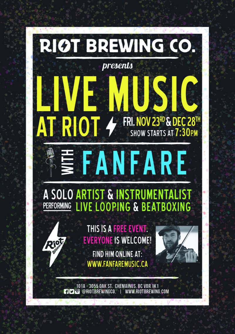 Fanfare @ Riot Brewing Co. Nov 23 2018 - Jun 4th @ Riot Brewing Co.