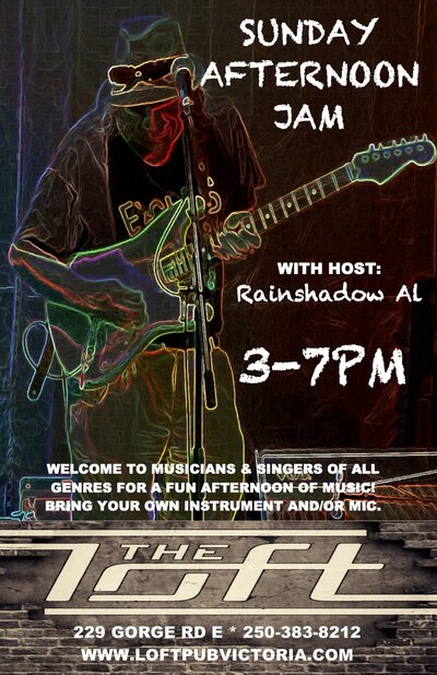Sunday Afternoon Jam - Jun 4th @ The Loft (Victoria)