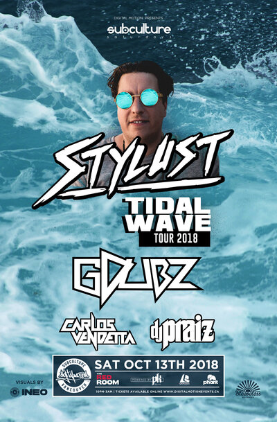 Tidal Wave Tour w/: Stylust @ The Red Room Oct 13 2018 - Jun 19th @ The Red Room