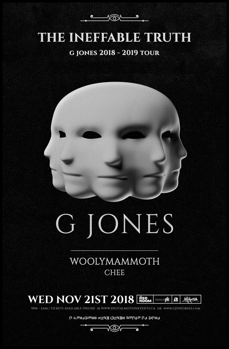 The Ineffable Truth Tour: G JONES @ The Red Room Nov 21 2018 - Jun 16th @ The Red Room