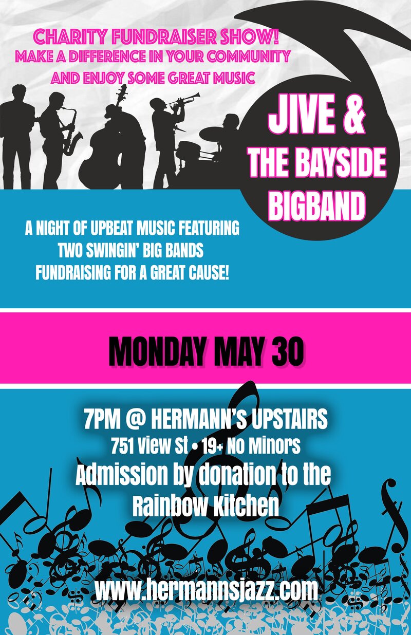 Jive & Bayside Big Band - Jun 9th @ Hermann's Upstairs