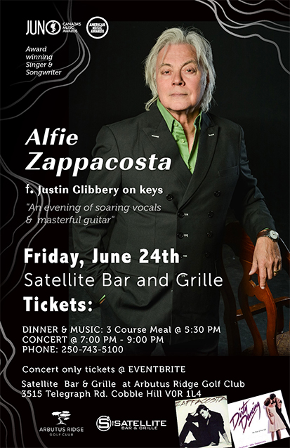 An Evening with Alfie Zappacosta: Justin Gibbery on keys @ Satellite Bar & Grille Jun 24 2022 - May 6th @ Satellite Bar & Grille