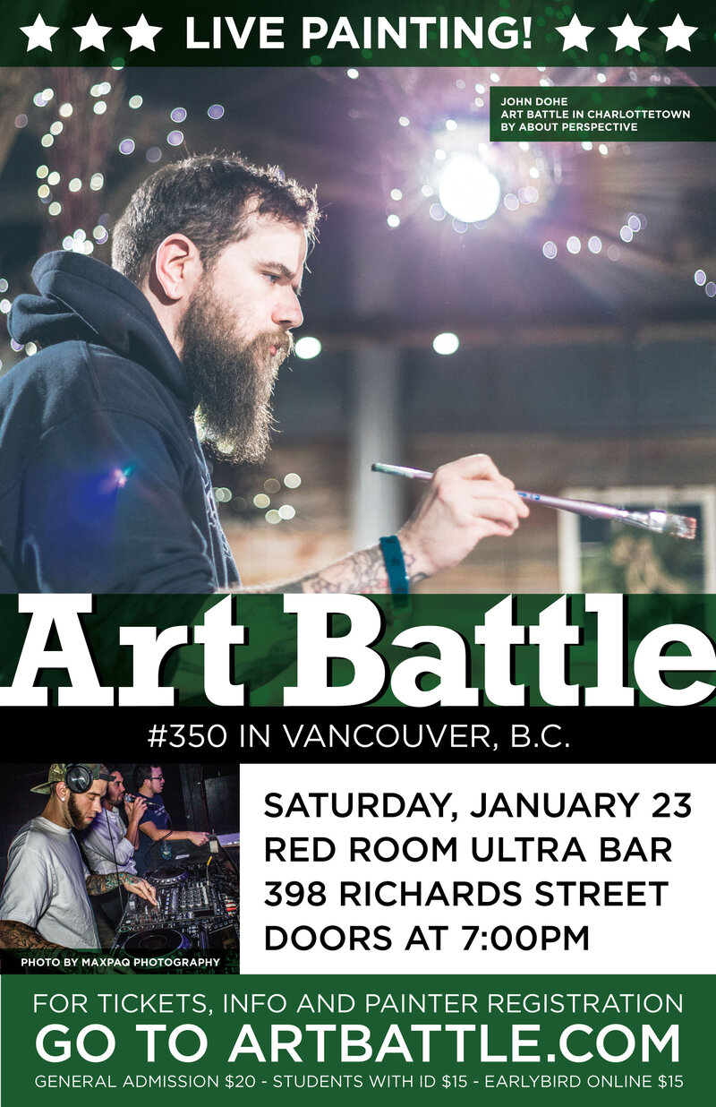 Art Battle 350 - Vancouver @ The Red Room Jan 23 2016 - Jun 12th @ The Red Room