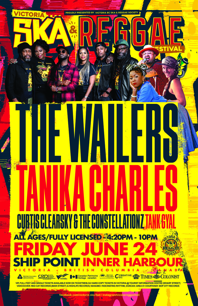 The Wailers, Tanika Charles, Curtis Clear Sky & The Constellationz + Tank Gyal - May 1st @ Ship Point (Inner Harbour)