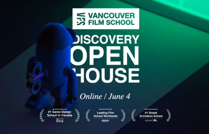 Vancouver Film School&rsquo;s Online Open House - May 7th @ Online