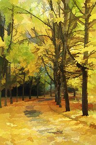 Autumn Lane by 
Neil A Fatin
