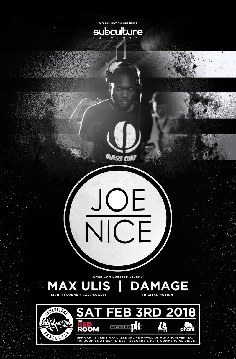 JOE NICE, Max Ulis, Damage  @ The Red Room Feb 3 2018 - Jun 21st @ The Red Room