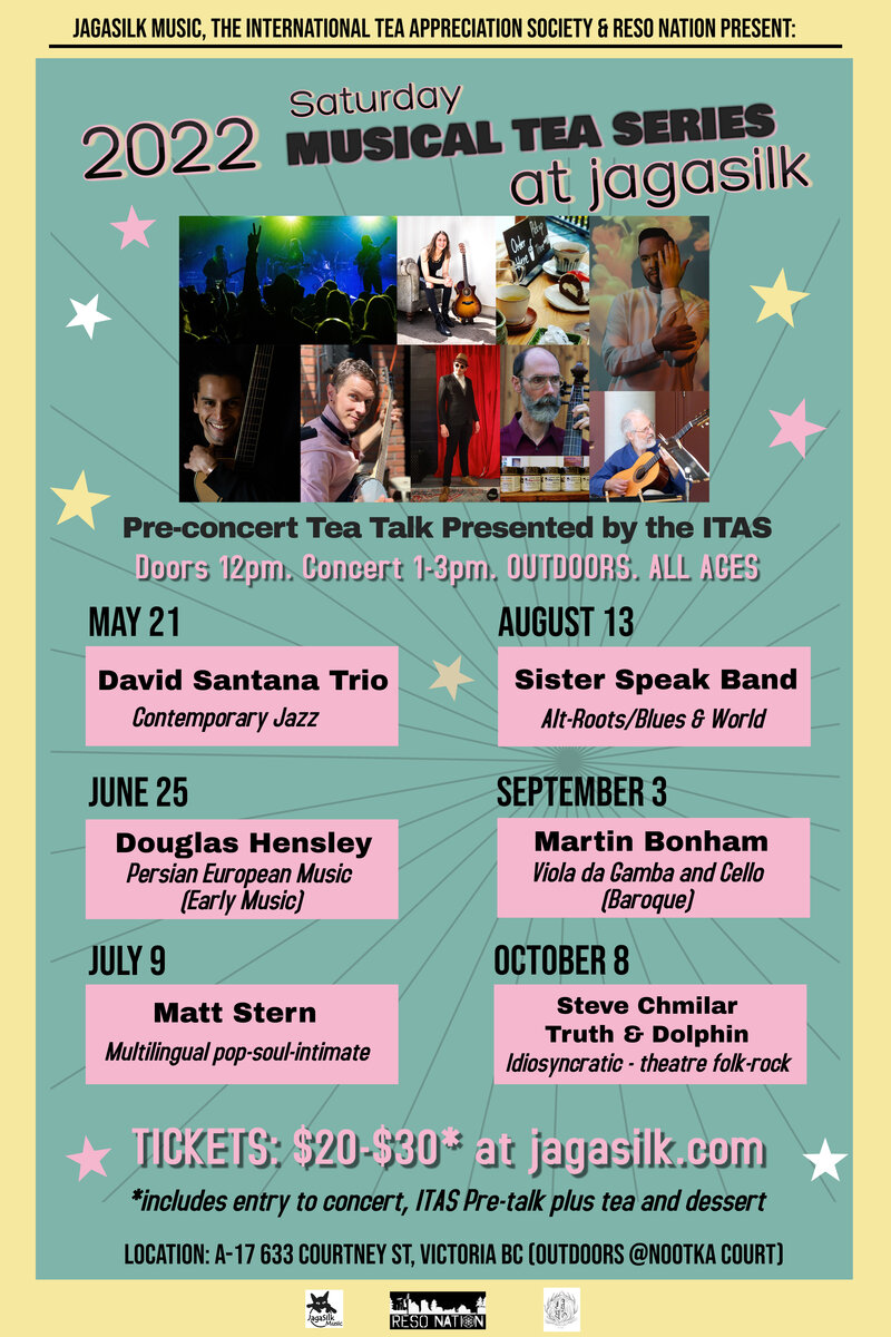 2022 Musical Tea Saturdays: David Santana Trio @ Jagasilk (Outdoors) - May 21, 2022