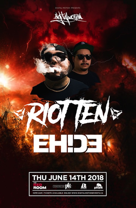 Riot Ten & Ehide at The Red Room @ The Red Room Jun 14 2018 - Jun 20th @ The Red Room