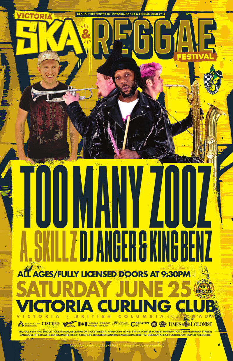 Too Many Zooz, A. Skillz, DJ Anger + King Benz - May 6th @ Victoria Curling Club