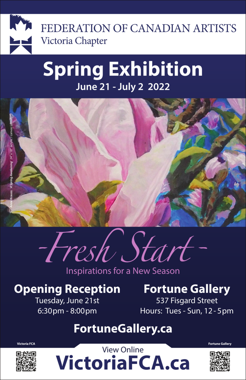 Fresh Start: Inspirations For a New Season - May 5th @ Fortune Gallery
