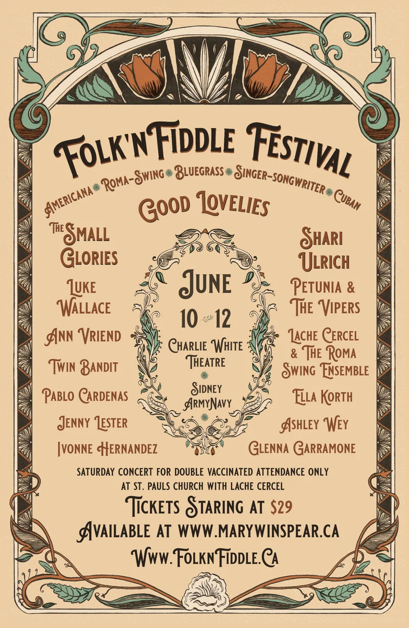The Folk'nFiddle Festival - May 5th @ Mary Winspear Centre