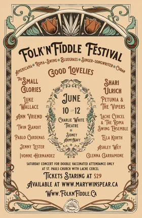 The Folk'nFiddle Festival Sunday Night Gala Concert - May 7th @ Mary Winspear Centre