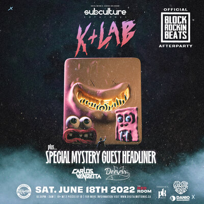 Block Rockin Beats afterparty featuring K+lab @ The Red Room Jun 18 2022 - Jun 12th @ The Red Room