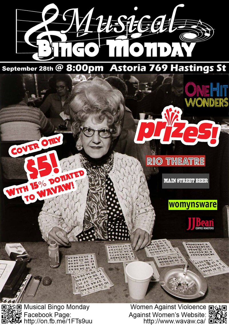 Musical Bingo: One Hit Wonders Edition + Manic Monday Karoaoke: Nicky Louise (host), Jordan Dannish (host) @ The Astoria  Sep 28 2015 - Jun 18th @ The Astoria 