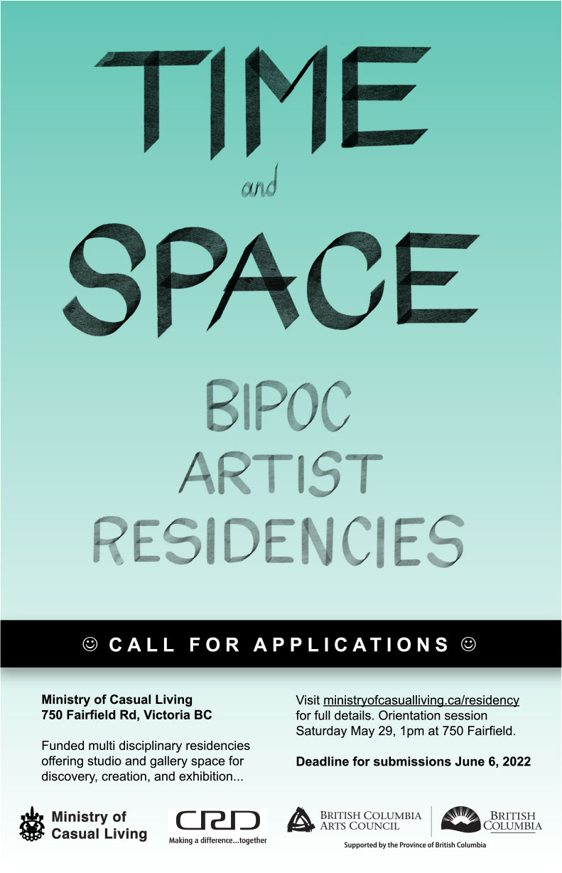 ORIENTATION SESSION MoCL BIPOC Residencies @ The Ministry of Casual Living - May 29, 2022