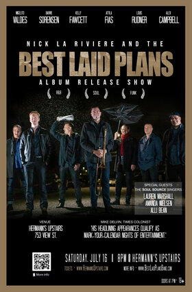 Sat. Jul 16th 2022 - Nick La Riviere's Best Laid Plans: Nick La Riviere - Oct 21st @ Hermann's Upstairs